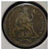 1876-CC LIBERTY SEATED DIME