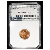 1848-D WHEAT CENT PCI SUPERB GEM BU RD