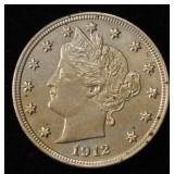 1912-D 'V' NICKEL CH BU SHARP