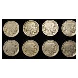 (8) BETTER DATE EARLY BUFFALO NICKELS