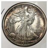 1917-D REV WALKING LIBERTY HALF DOLLAR BU