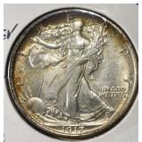1917-S REV WALKING LIBERTY HALF DOLLAR CH BU