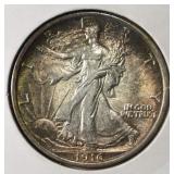 1916 WALKING LIBERTY HALF DOLLAR BU