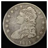 1834 BUST HALF DOLLAR VF