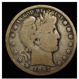 1897-O BARBER HALF DOLLAR VG