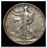 1918 WALKING LIBERTY HALF DOLLAR XF