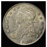 1820/19 BUST HALF DOLLAR CH AU