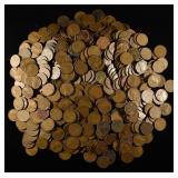 (500) WHEAT CENTS
