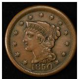 1850 LARGE CENT CH AU