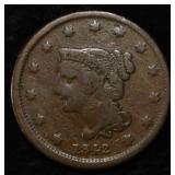 1842 SMALL DATE LARGE CENT FINE