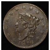 1816 LARGE CENT BU BN