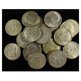(20) KENNEDY HALF DOLLARS 40% SILVER