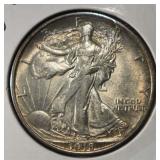 1918-D WALKING LIBERTY HALF DOLLAR CH BU
