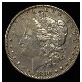 1880-O MICRO O MORGAN DOLLAR AU