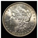 1878-CC MORGAN DOLLAR CH TO GEM BU