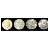 (4) 1970-D KENNEDY HALF DOLLARS BU