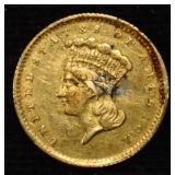1856 T-3 $1 GOLD EX-JEWELRY