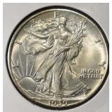 1939 WALKING LIBERTY HALF DOLLAR CH BU