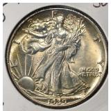 1939-S WALKING LIBERTY HALF DOLLAR CH BU
