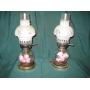 Antique electric glass oil lamps