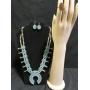 Sterling Indian Double-Sided Turquoise Jewelry Set