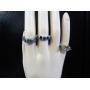 3 Sterling Rings w/ Gem stone