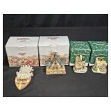 4 David Winter Cottages Ornaments 95,97, & 00