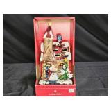 NIB Metal House Christmas Stocking Holder