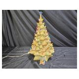 1972 Ceramic  Lighted Christmas Tree