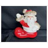 Vintage Napco Porcelain Spagetti Santa Clause