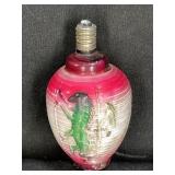 Vtg Figural Dragon Lantern Glass Light Bulb