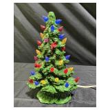 Vintage Lighted Ceramic Christmas Tree