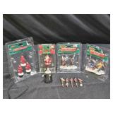 4 Lemax Christmas / Winter Village Figures + Bonus