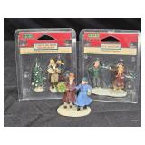 3 Poly Resin Christmas / Winter Village Figures