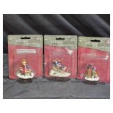 3 Holiday Time Village Outdoor Figures