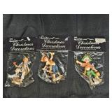 New 3 Bronson Pirate Hanging Christmas Decorations