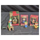 3 Peanuts Hallmark Keepsake Ornaments