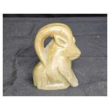 Inuit Carved Soap Stone Ram