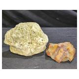 Natural Agate Stone & Natural Fossilized Coral