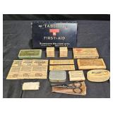 Vintage Tabloid Brand Metal Box First Aid Kit