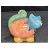 Raku Ceramic Kitten Sculpture