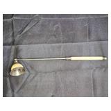 Antique Silver Tone & Bone Candle Snuffer