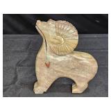 Native American Carved Stone Zuni Big Horn Sheep