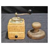 Antique & Vintage Butter Stamp & Coffee Mill