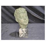 John F. Kennedy Replica Bust on Marble Base