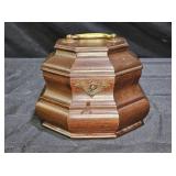 Octagonal Colonial Williamsburg Mahogony Tea Box