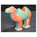 Raku Ceramic Camel Sculpture