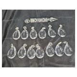 14 Tear Drop Chandelier Crystals