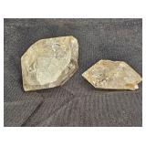 2 Pieces of Fire & Ice Quartz Crystal