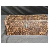 Faux Crocodile Leather & Velvet Lined Jewelry Box